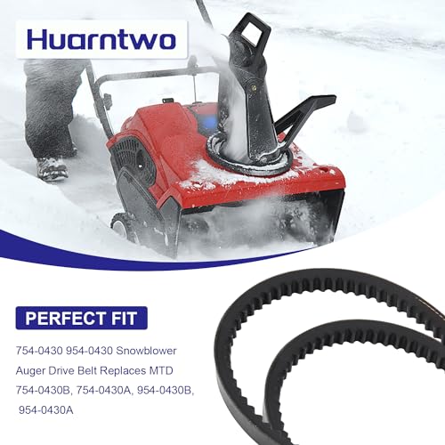 Set of 2 754-0430, 954-0430 Auger Drive Belt for MTD Troy Bilt Cub Cadet 2-Stage Snow Blowers - Grill Parts America