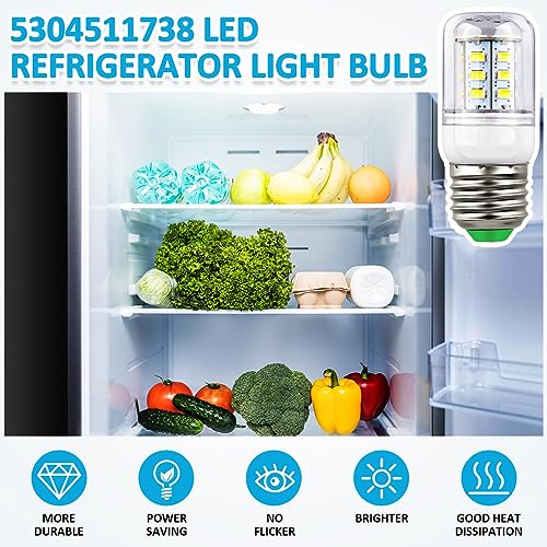 5304511738 LED Light Bulb Refrigerator for Frigidaire Electrolux Refrigerator PS12364857 AP6278388 Refrigerator Parts & Accessories Wattage:3.5w - Grill Parts America