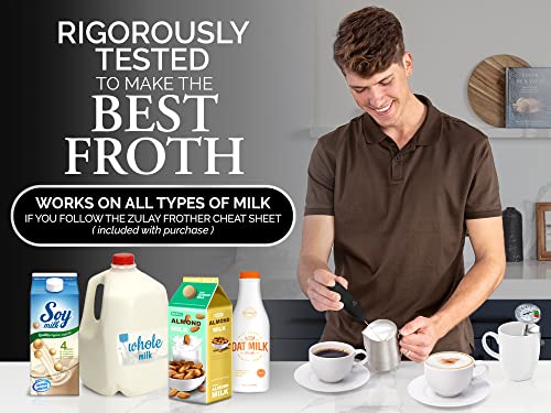 Zulay Kitchen Milk Frother Wand - Thumbnail 5