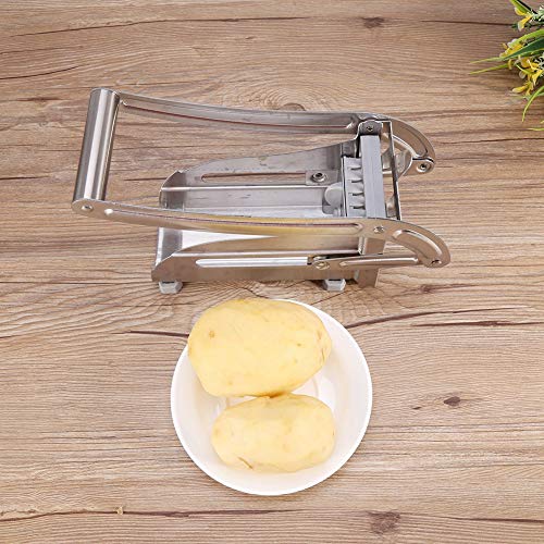 French Fry Cutter, Stainless Steel Potato Cutter Easy to Use Home Vegetable  Slicer Chopper Dicer 2 Blades