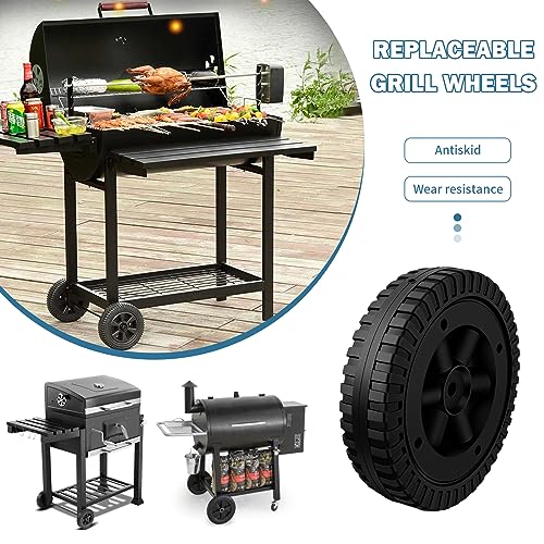 Plastic Wheels UikJOY G206-0025-W1 Grill Wheels Replacement Parts