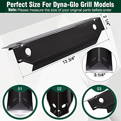 Criditpid Grill Replacement Parts for Dyna-Glo 3-Burner DGC310CNP-D, DGC310RNP-D, DGC310BNP-D Grill Models. Grill Heat Plate, Heat Shields, Burner Cover for Dyna-Glo DGC310CNP-D. - Grill Parts America