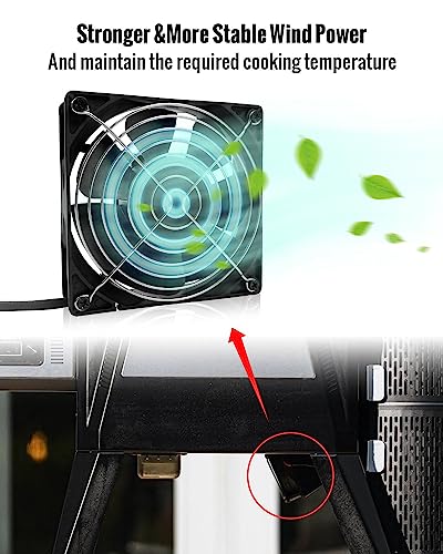 Fan and Lid/Door Switch Replacement Kit Compatible with Masterbuilt Gravity Series 560 1050 800 Digital Charcoal Grill and Smoker Combo, Replace 9904190041, 9904190045 - Grill Parts America