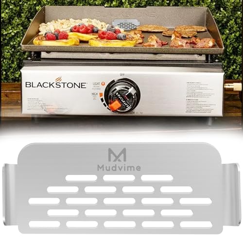 Mudvime Magnetic Metal Food Fighter Mesh Screen Grease Gate, Blocks Food from Falling Into Rear Grease Tray, Fits to All Blackstone Grills, Griddle Barbeque Accessories for Kitchen & Outdoor Use - Grill Parts America