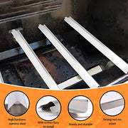 Hisencn Heat Plates - for Charbroil Performance 5 Burner Gas Grill 463448021, 463450022, 463451022, 463455021, 463449021, Grill Heat Plate Replacement Parts, G325-0002-W1 Heat Plates, Stainless Steel - Grill Parts America