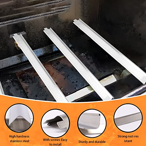 Hisencn Heat Plates - for Charbroil Performance 5 Burner Gas Grill 463448021, 463450022, 463451022, 463455021, 463449021, Grill Heat Plate Replacement Parts, G325-0002-W1 Heat Plates, Stainless Steel - Grill Parts America