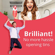 Kitchen Mama Auto Electric Can Opener: Open Your Cans with A Simple Push of Button - Automatic, Hands Free, Smooth Edge, Food-Safe, Battery Operated, YES YOU CAN (Red) - Grill Parts America