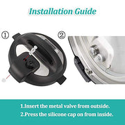 Steam Release Handle,Original Float Valve Replacement Parts with 3 Silicone Caps for Instant Pot Duo 3, 5, 6 and 8 Quart,Duo Plus 3, 6 QT by ZYLONE - Kitchen Parts America
