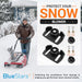 BlueStars 490-241-0038 Universal Snow Blower Rolling Skid Shoes with Hardware - Fit Most 2-Stage and 3-Stage Snow Thrower Snowblowers - Compatible with Craftsman MTD Cub Cadet Arnold Snowblowers - Grill Parts America
