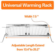 Utheer 13.4''-25.2'' Warming Rack for Charbroil Grill Replacement Parts 2&3&4 Burner 463347017 463376018P2 466347017 463625217 463371116 463673017 Stainless Steel Grill Adjustable Warming Grates - Grill Parts America