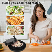 Chicken Shredder, Alternative to Bear Claws Meat Shredder, Meat Shredding Tool with Handles and Non-Skid Base Suitable for Pulled Pork, Beef and Chicken (Gray) - Grill Parts America