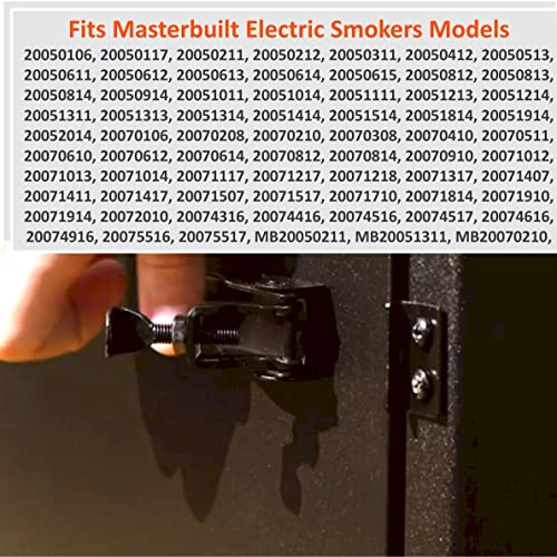 Black Door Latch Kit Replacement Parts 990050222 for Most Masterbuilt Digital Electric Smoker - Grill Parts America
