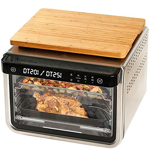 Cutting board for Convection Toaster Oven, Compatible with Ninja DT201/DT251 Foodi Air Fryer, with Heat Resistant Non-Skid Silicone Feet, Creates Storage Space, Protects Cabinets Cupboard, 16.3x13.1” - Kitchen Parts America