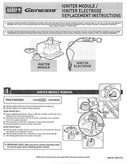 Weber 67847 Battery Electronic Igniter Kit with Ceramic Collector Box for Genesis (2008-2010) - Grill Parts America