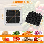 WICHEMI Dicer Blades Commercial Vegetable Chopper Dicer Blade Stainless Steel Blades for Chopper Dicer Commercial Vegetable Fruit Dicer Replacement (1/2" Blade) - Kitchen Parts America