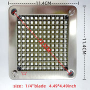 Havulhua 440C Commercial Food Grade Vegetable Chopper Dicer Blade Replacement Stainless Steel Blade for Chopper Dicer (1/4''+1/4''blade)… - Kitchen Parts America