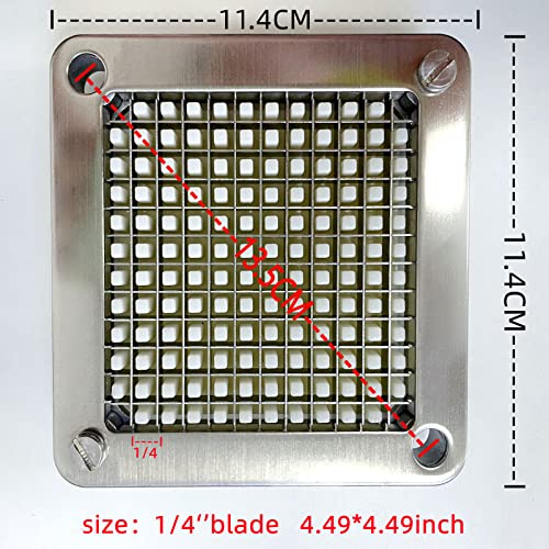 Havulhua 440C Commercial Food Grade Vegetable Chopper Dicer Blade Replacement Stainless Steel Blade for Chopper Dicer (1/4''+1/4''blade)… - Kitchen Parts America