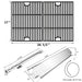 Hisencn Grill Parts for Home Depot Nexgrill 4 Burner 720-0830H, 720-0783E, 5 Burner 720-0888N, 720-0888 Gas Grill Models, 304 Stainless Steel Grill Burner, Heat Plate, Cast Iron Grill Grates - Grill Parts America
