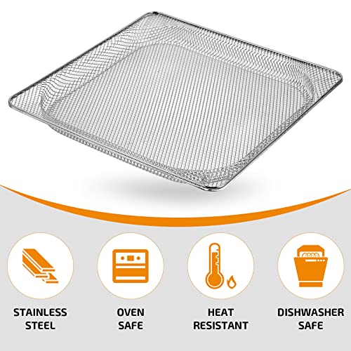 Replacement Air Fryer Basket for Ninja Foodi SP101 Air Fry Oven, Stainless Steel Air Fryer Accessories for Ninja Foodi SP100, SP101B1, SP101C - Grill Parts America