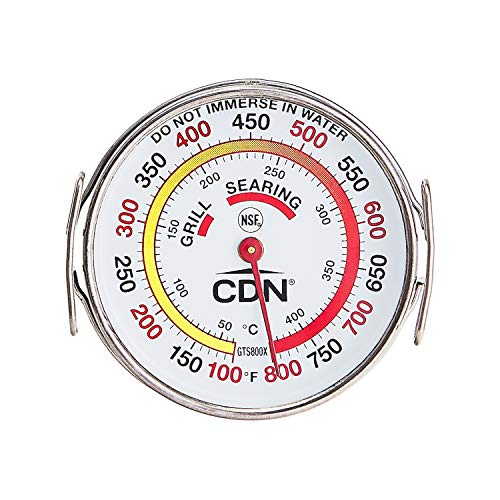 CDN Grill Surface Thermometer, Silver - Grill Parts America
