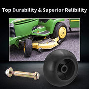 KIPA Mower Anti Scalp Deck Wheel Kit Replace for Bad Boy 022-5234-98 103-3168 103-7263 103-4051 Toro 1-603299 68-2730 Husqvarna 5391026-43 and Many Bore 5/8" Wheel Size 5-2.75 Durable PACK-6 - Grill Parts America