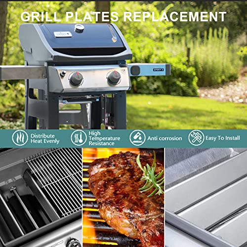Burly grill Replacement for Weber Spirit Grill Parts Weber Spirit I & II 200 Series, Spirit E210, S210, E220, S220, 7635 15.3”304 Stainless Steel Heat Shields Plate Flavor Bars, 3 Pack - Grill Parts America