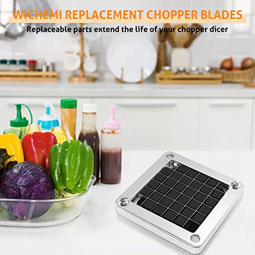 WICHEMI Dicer Blades Commercial Vegetable Chopper Dicer Blade Stainless Steel Blades for Chopper Dicer Commercial Vegetable Fruit Dicer Replacement (1/2" Blade) - Kitchen Parts America