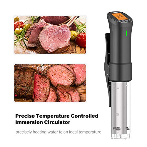 Sous Vide Machines, Immersion Circulators, Precision Cooker, with  Recipe,Temperature and Time Digital Display Control, 1000W