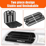 Uniflasy Cast Iron Grate for Weber Traveler Portable Gas Grill, fits Weber 9010001 9013001 9020001 9030001 Traveler Portable Gas Grill, Cooking Grill Grid Replacement Parts for Weber Traveler, 2PCS - Grill Parts America