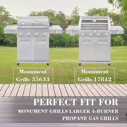 Hisencn Grill Replacement Part for Kitchen Aid 720-0745B, Nexgrill 720-0733, Jenn-Air 720-0709, 720-0336B, 720-0336C, Stainless Steel Heat Plate Tent Shield Plate Burner Cover - Grill Parts America
