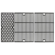 Utheer Cast Iron Cooking Grates for Pit boss Austin XL, Rancher XL, 1000 XL,1100pro Series, Traeger Pro Series 34, Traeger Texas Elite 34, Wood Pellet Smoker Grills Replacement Parts, 3 PCS - Grill Parts America