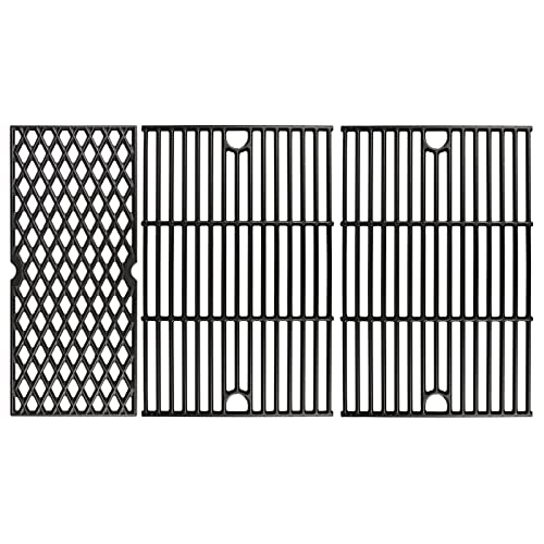 Utheer Cast Iron Cooking Grates for Pit boss Austin XL, Rancher XL, 1000 XL,1100pro Series, Traeger Pro Series 34, Traeger Texas Elite 34, Wood Pellet Smoker Grills Replacement Parts, 3 PCS - Grill Parts America