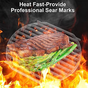 Outspark 64830 Grill Grate for Weber Gourmet BBQ System Sear Grate,Cast Iron Cooking Grid for Spirit/Spirit II 200/300 SER,Weber Genesis II E-310,II LX S-440,Cast Iron Gourmet BBQ System Accessory - Grill Parts America