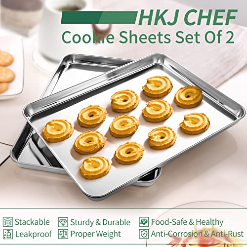 Baking Sheets Set of 2, HKJ Chef Cookie Sheets 2 Pieces - Kitchen Parts America