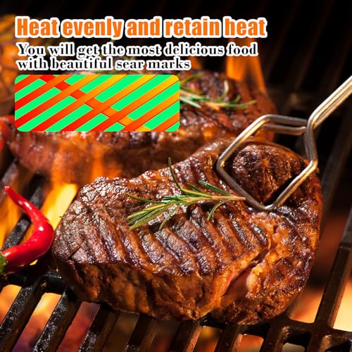 QuliMetal 17.5" Grill Replacement Part for Weber Spirit 300 and GS4 Spirit II 300 Series Grills, Genesis Silver/Gold B & C, Genesis 1000-3500, Reversible Cast Iron 7598 Griddle Plate, 7638 Grill Grate - Grill Parts America