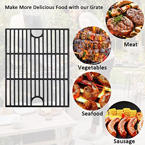 17 Inch Grill Grate for Nexgrill 4 Burner 720-0830H 720-0670A 720-0783E 720-0958A 5 Burner 720-0888N, Cast Iron Cooking Grids for Kenmore 415.16106210 Expert Grill 720-0789H 720-0789C Replacement Part - Grill Parts America
