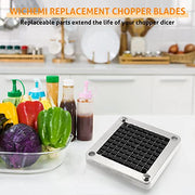 WICHEMI Dicer Blades Commercial Vegetable Chopper Dicer Blade Replacement Stainless Steel Blade for Chopper Dicer Commercial Vegetable Fruit Dicer Replace Blade (3/8" Blade) - Kitchen Parts America