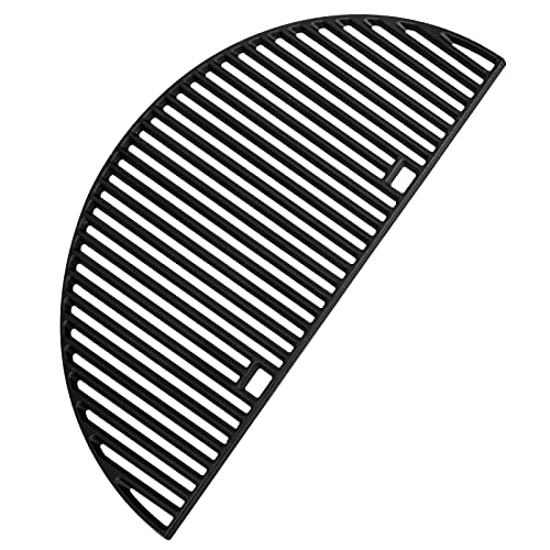 Uniflasy 24" Half Moon Cast Iron Grill Grate for Weber Summit Kamado Charcoal Grills and Grill Centers 18501001 18301001 18201001, Kamado Joe Big Joe I, II & III Charcola Grill Replacement Parts - Grill Parts America