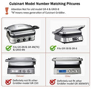 Griddler Plates Replacement for Cuisinart Griddler GR-4NP1 5-in-1,For Cuisinart Griddler Plates Replacement Cusinart Grilled Plate Cuisinart Griddle Accessories,BPA Free, 2Pcs - Grill Parts America