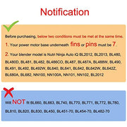 [Updated Version] 7 Fins Blender Blade Compatible with Ninja Blender Blade Replacement for Ninja Auto iQ BL682-30 BL642-30 BL450-30 BL482-30 BL687CO-30 ect. BL450-30 BL642-30 BL482-30 BL682-30 ect. - Kitchen Parts America