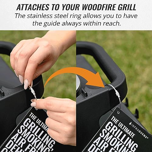 INFRAOVENS Drip Pan Liner for Ninja Woodfire Outdoor Grill OG701 OG751 Reusable Non Disposable Tray and Waterproof Cheat Sheet Cooking Guide Accessory for Wood Fire Grill Smoker 7-in-1 & Air Fryer - Grill Parts America