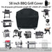 Grill Cover，58 inch BBQ Cover，420D Double Layer Fabric, Waterproof Weather Resistant, UV and Fade Resistant, Fits Weber Char-Broil Nexgrill Brinkmann and More - Grill Parts America