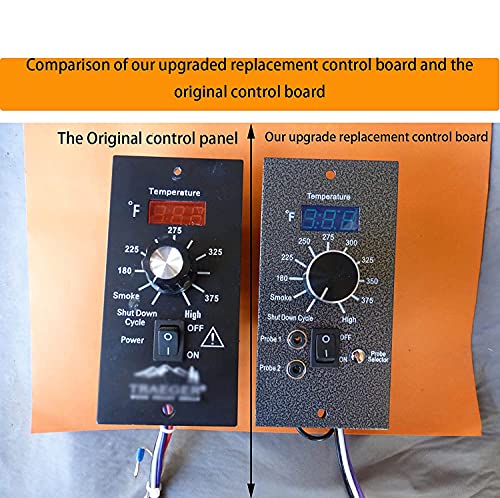 Replacement for Traeger Controller Parts Grills Bac365 Pro 20/22/34 Series Wood Pellet Smoker Grills，Digital Pro Controller Kit for Traeger Wood Pellet Grills with Meat Probes and Sensor - Grill Parts America