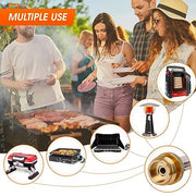 GASPOWOR 12FT Propane Hose Adapter 1lb to 20lb, High Pressure Propane Adapter Hose,Propane Tank Adapter,Propane Converter Hose for Propane Grill, Camping Stove, Buddy Heate, Portable Heaters, Griddle - Grill Parts America