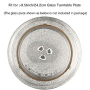 Dogxiong 8.7-9.5"Microwave Turntable Ring, 9.5 Inch Rotating Ring Roller, Middle Glass Plate Tray Support Holder, Replacement Inner Ring - for Microwave Oven Glass Turntable Plate - Grill Parts America