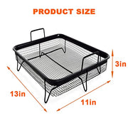 Air Fryer Basket for Oven,13”*11”*3.3" Crisping Basket Air Fry Crisper Basket Non-Stick Air Fryer Replacement Part Stainless Crisper Oven Tray for French Fry/Frozen Food - Kitchen Parts America