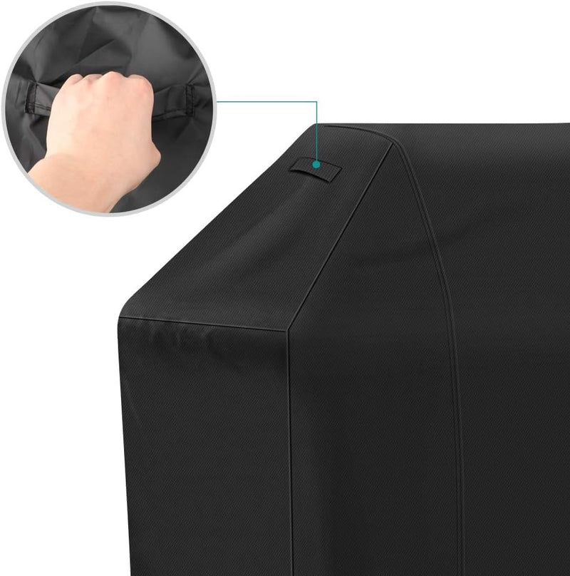 iCOVER BBQ Grill Cover 58 inch, 420D Waterproof UV Resistant Polyester, Easy On/Off, Compatible with Weber, Char-Broil, Nexgrill, Holland, Jenn Air - Grill Parts America