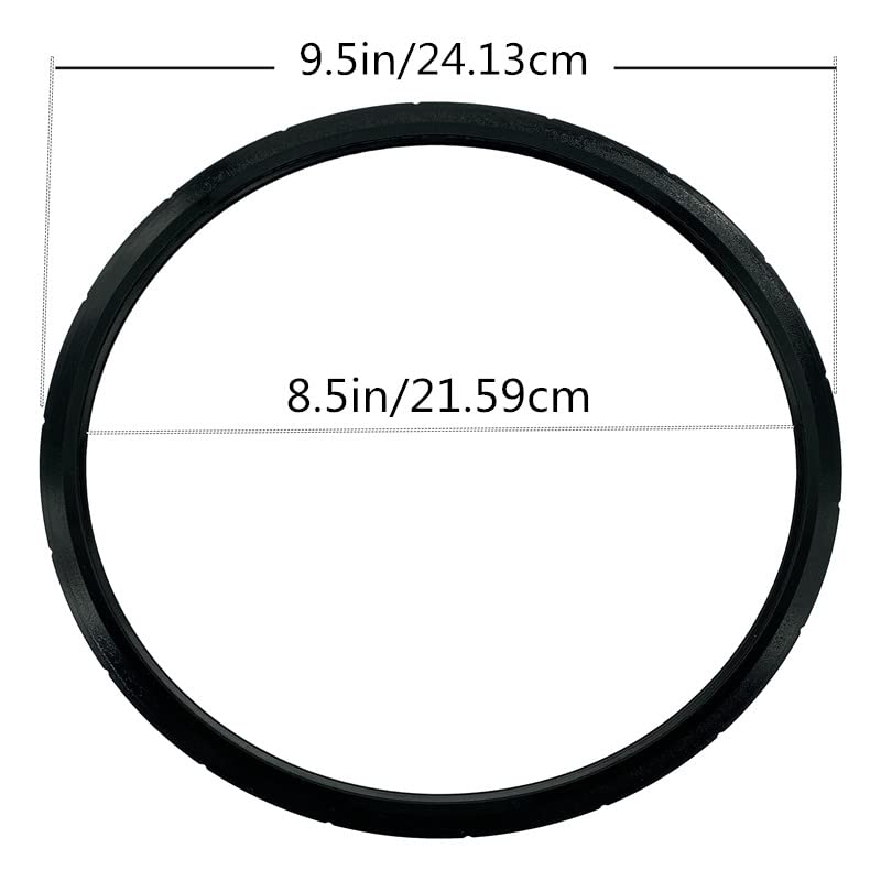 Sigely 09936 Pressure Cooker Sealing Ring/Gasket & Overpressure Plug (2 Sets per Pack) Compatible with Presto Various 6-Quart Models Replace 09936 09904 and 50295 - Kitchen Parts America