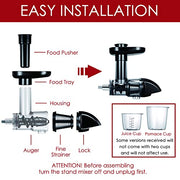 Masticating Juicer Attachment for KitchenAid All Models Stand Mixers, Masticating Juicer, Slow Juicer Attachment for KitchenAid All Models Stand Mixers, Black(Machine/Mixer Not Included) - Kitchen Parts America