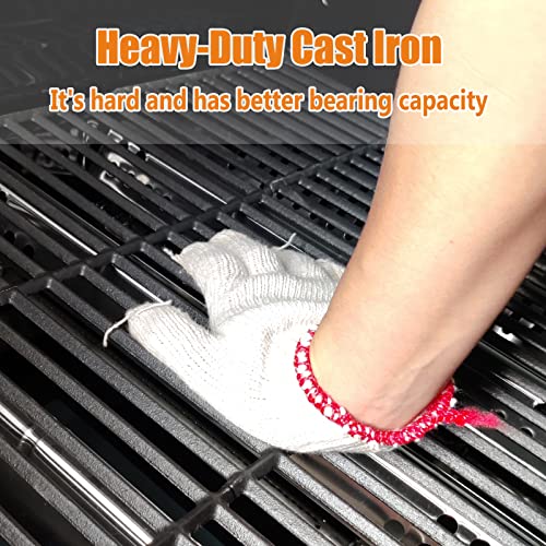 Hisencn Cooking Grates for Charbroil Performance 463448021 463451022 463455021 5 Burner Gas Grill, 17 Inch Grill Grate for Char-Broil 463242715 463436215 463432215 4 Burner Gas Grill, Cast Iron - Grill Parts America